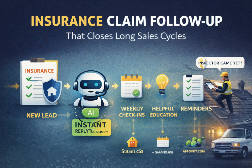 Step-by-step AI workflow examples roofing companies use to scale faster using GoHighLevel automation tools.